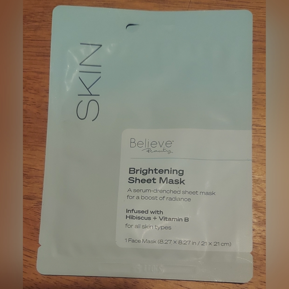 Believe brightening sheet mask lot of 3!! New